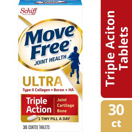 Move Free Ultra Triple Action with Type II Collagen Boron & HA Joint Supplements