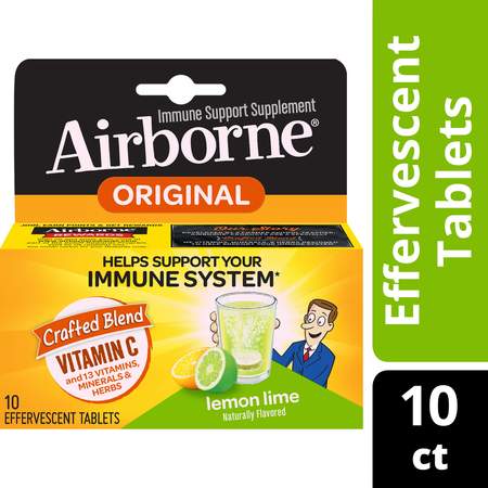 Airborne Lemon Lime Effervescent Immune Support 